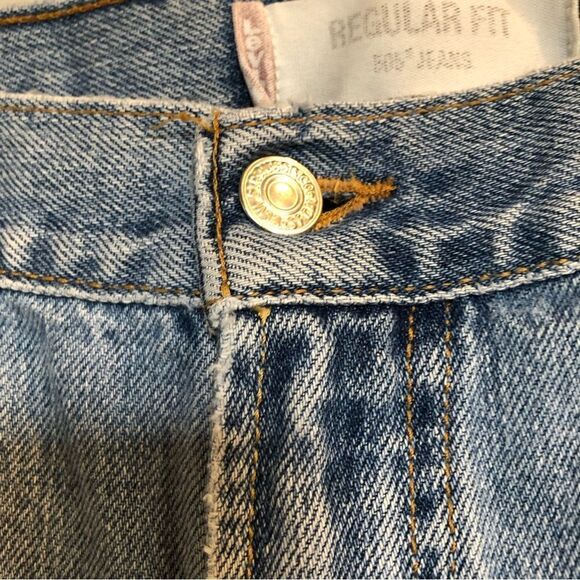 LEVIS - 🎉HP X 4🎉 505 M Sz 36/30 Regular Fit Straight-Leg Jeans/Light Wash GUC - Picture 13 of 16